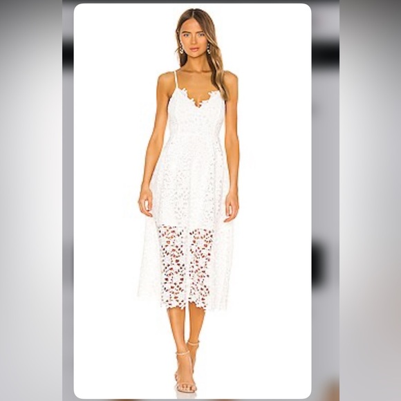 ASTR the label lace a line midi dress in white - Picture 2 of 7